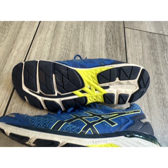 Asics Men's Running Shoes Blue-Yellow0Black Size 11 F820917 T705N - Picture 7 of 16